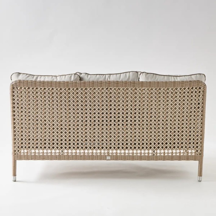 ANTIBES RECIF braided resin sofa back for outdoor use