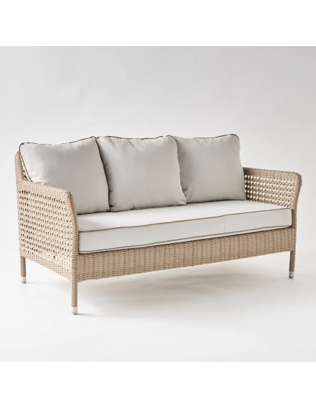 2-seater sofa in woven resin ANTIBES RECIF