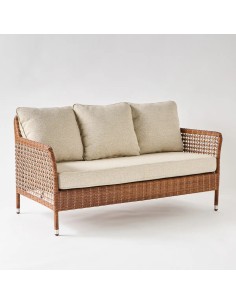 2-seater resin sofa ANTIBES LATERITE