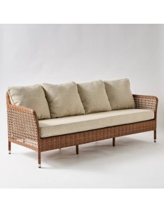 3-seater sofa in ANTIBES LATERITE resin