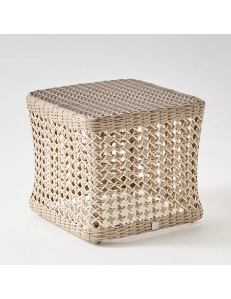 Square resin garden coffee table ANTIBES RECIF