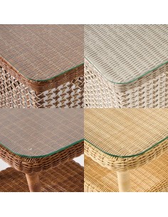 Verres pour table basses carrées collections ANTIBES ET BIARRITZ
