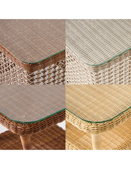 Glasses for square coffee tables ANTIBES AND BIARRITZ collections