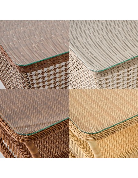 Glasses for rectangular coffee tables ANTIBES and BIARRITZ collection