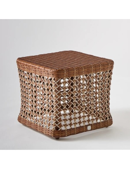 Square resin garden coffee table ANTIBES LATERITE