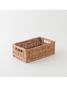 Rectangular willow storage box - wicker basket