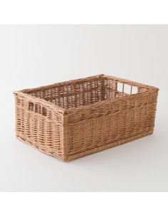 Rectangular willow storage box - wicker basket