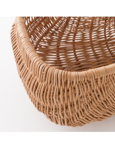 Curved willow shopping basket 2