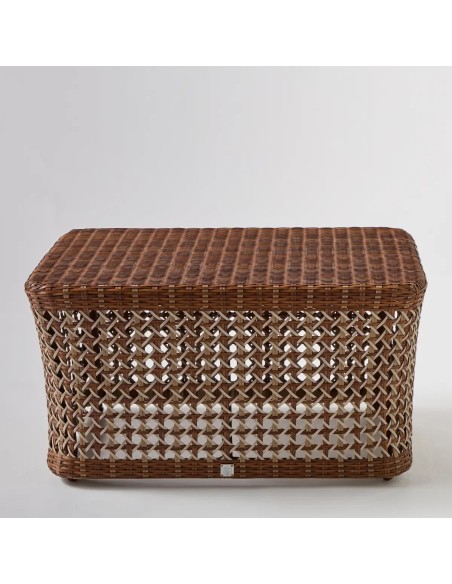 Front view rectangular coffee table Antibes latérite