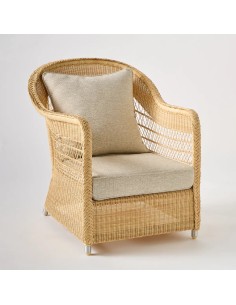 Garden armchair BIARRITZ RESINE NATURELLE