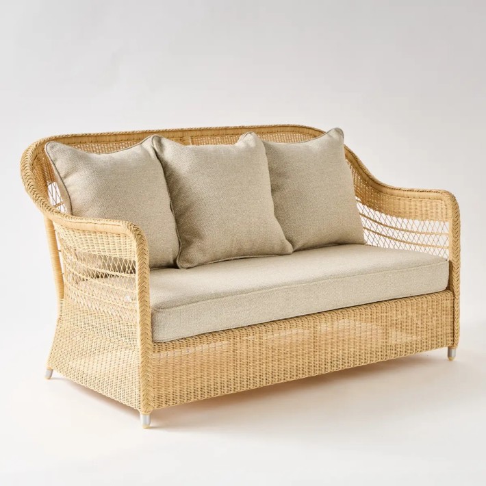 2-seater resin sofa BIARRITZ NATURELLE