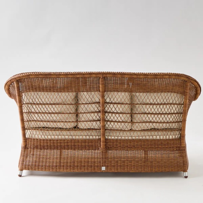 BIARRITZ sofa back braiding RESIN CHATAIGNE