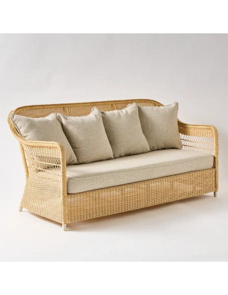 3-seater resin sofa BIARRITZ NATURELLE