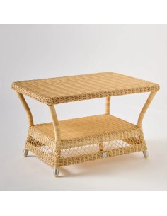 Rectangular coffee table BIARRITZ NATURAL RESIN