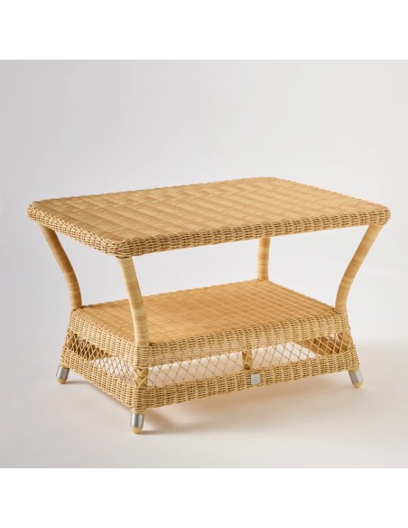 Rectangular coffee table BIARRITZ NATURAL RESIN