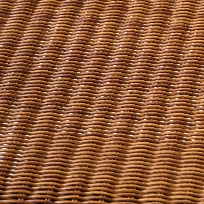 Detail of braided resin coffee table Biarritz