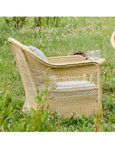 Fauteuil en résine pour jardin BIARRITZ résine naturelle 2