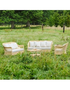 2-seater resin sofa BIARRITZ NATURELLE 2