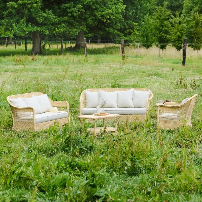 Ambiance canapé 2 places Biarritz naturel