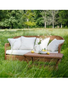 3-seater resin sofa BIARRITZ CHATAIGNE 2