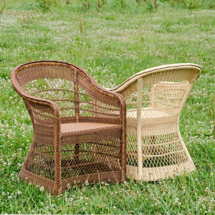 Fauteuils de table pour extérieur en résine collection Biarritz