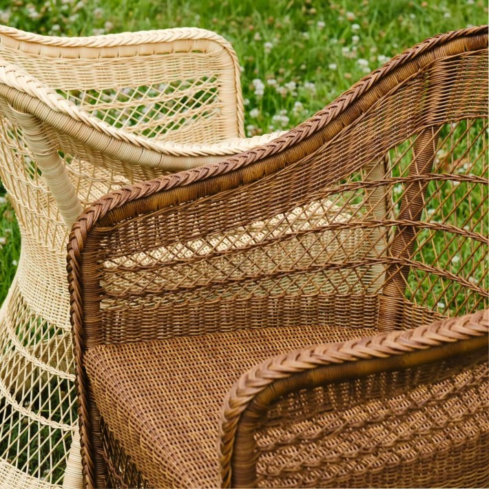 Zoom resin table armchair for the garden Biarritz collection