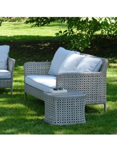 2-seater sofa in woven resin ANTIBES RECIF 2