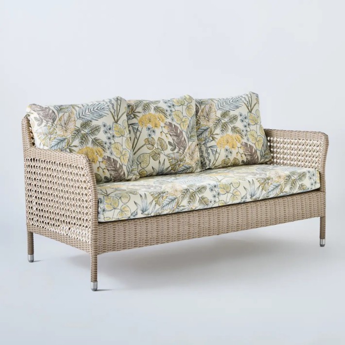 2-seater sofa in woven resin ANTIBES RECIF