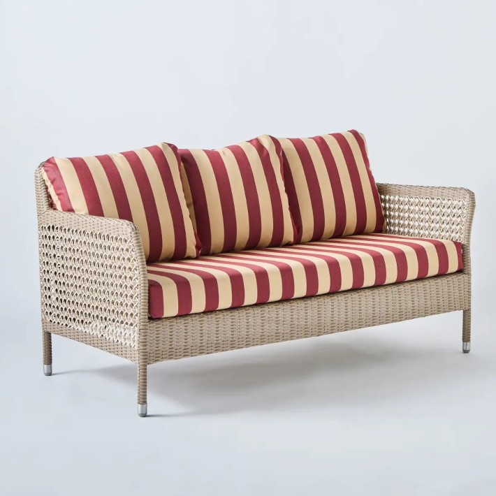 2-seater sofa in woven resin ANTIBES RECIF
