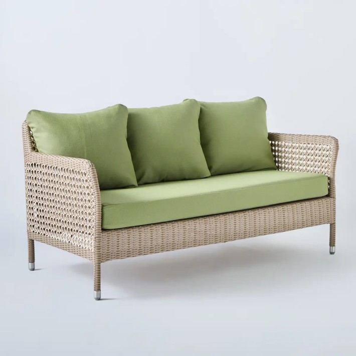 2-seater sofa in woven resin ANTIBES RECIF