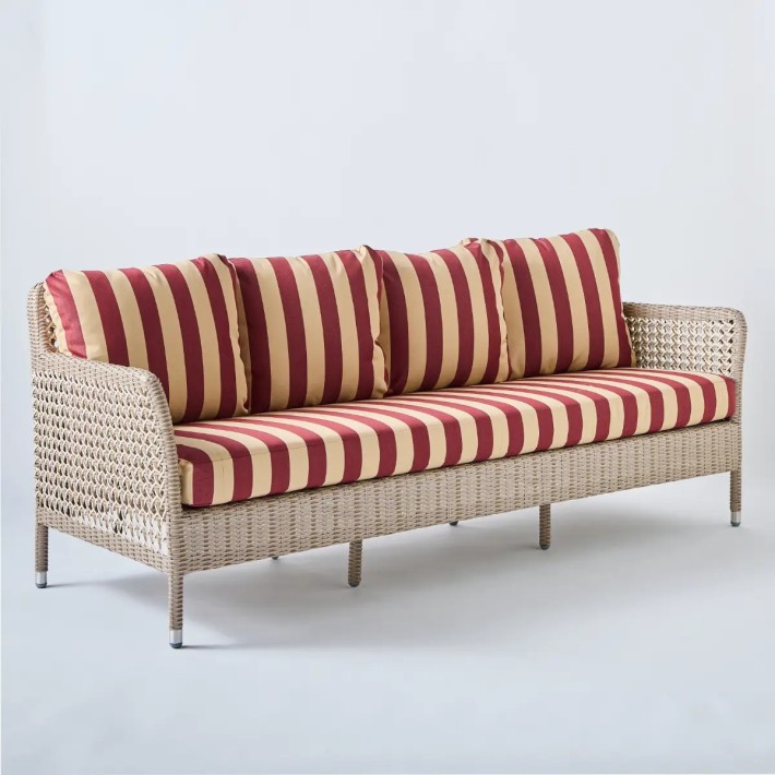 3-seater outdoor sofa ANTIBES RECIF