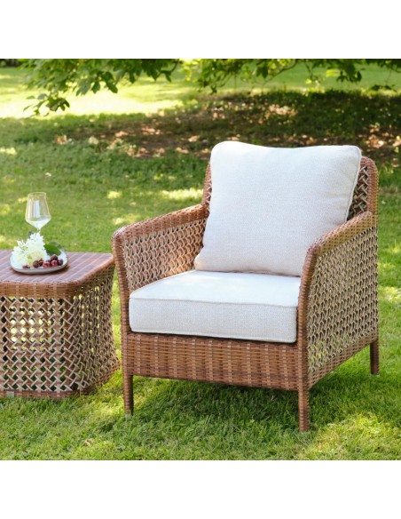 Ambiance outdoor armchair Antibes latérite collection