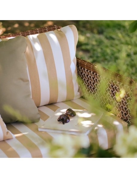 Mix fabrics sofa Antibes laterite collection colour