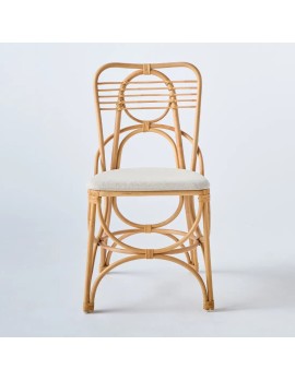 Chaise en rotin Gingko assiste tissu 2