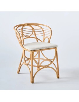 Fauteuil de table en rotin Gingko