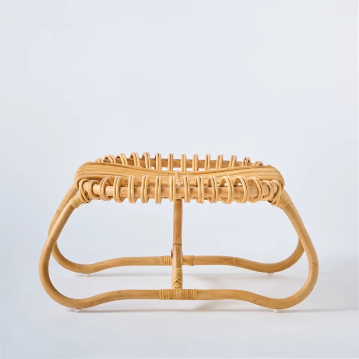 Profil du repose-pied / pouf Boucle grand modèle par KOK MAISON collection ORCHID EDITION