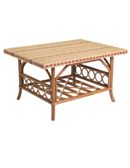 Table basse rectangulaire en rotin collection Bagatelle