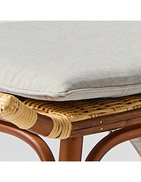 Zoom coussin d'assise chaise longue en rotin Bagatelle Zoom coussin d'assise chaise longue en rotin Bagatelle