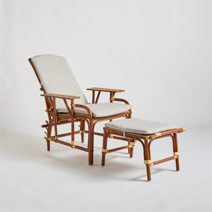 Bagatelle rattan chaise longue cushion