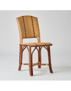 Chaise en rotin Bagatelle vue de 3/4