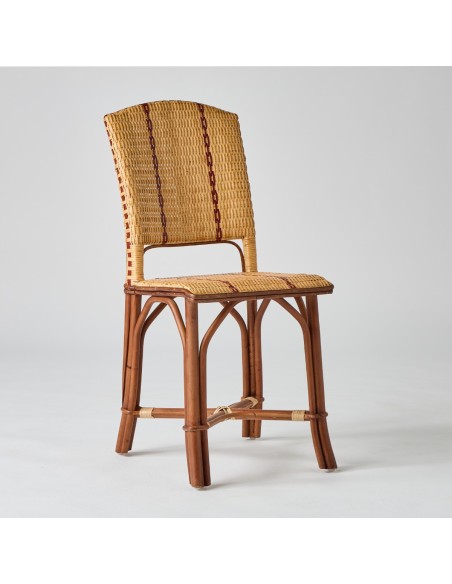 Chaise en rotin Bagatelle vue de 3/4