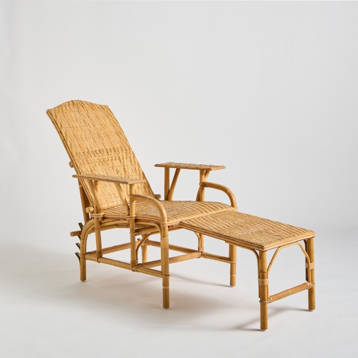 Grandma's rattan chaise longue