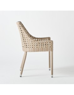 Fauteuil de table Antibes récif vue de 3/4 2