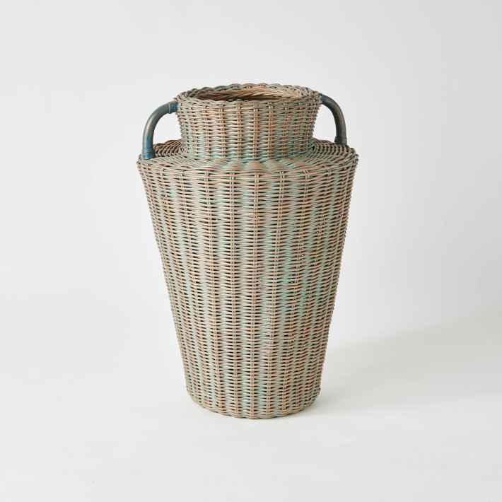 Pièce unique - Amphore en rotin