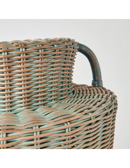 Zoom weaving and material rattan amphora unique piece KOK MAISON