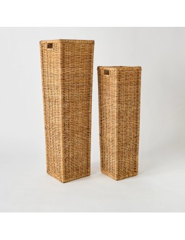 Set of two unique rattan pot covers KOK MAISON