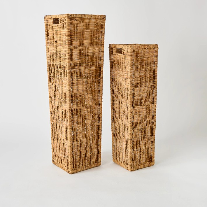 Set of two unique rattan pot covers KOK MAISON
