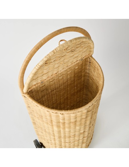 Detail of caddy opening for small groceries vintage design unique item KOK MAISON