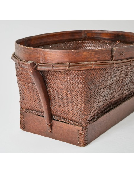 Profile vintage rattan basket KOK MAISON unique piece