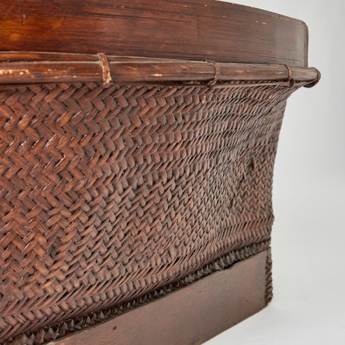 Detail of vintage rattan weaving - unique piece KOK MAISON